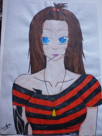 Adolescente sortant de mon imagination