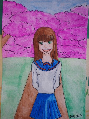 Collégienne sortant elle aussi de mon imagination